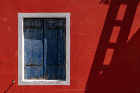 Shuttered in Blue