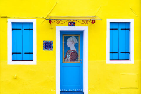 Blue on Yellow