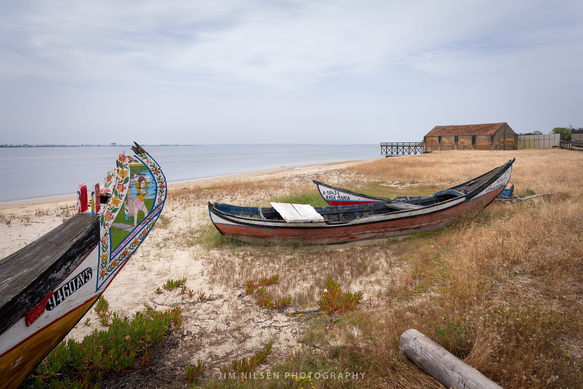 Saveiro Graveyard The Saveiro are traditional Portuguese fishing boats.
